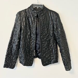 Kaptain Leather Bubble Jacket